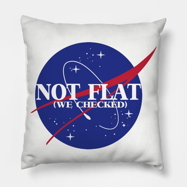 not flat (we checked) Pillow by remerasnerds