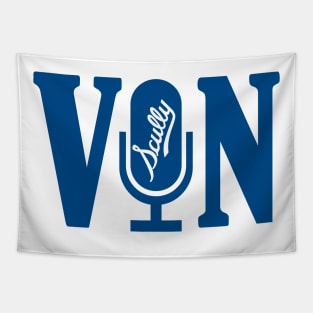 Vin Scully Microphone Tapestry