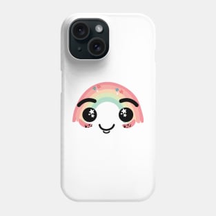 Happy rainbow face design Phone Case