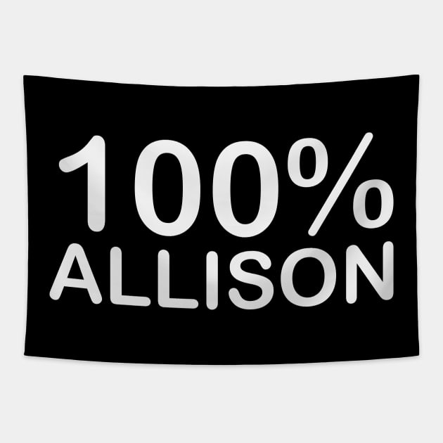 Allison name couples gifts for boyfriend and girlfriend matching. Tapestry by BlackCricketdesign