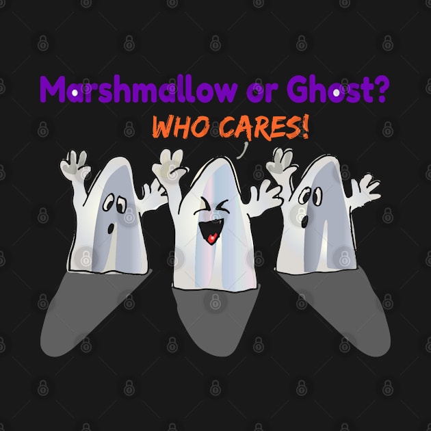 Happy Halloween Marshmallow Or Ghosts by holidaystore