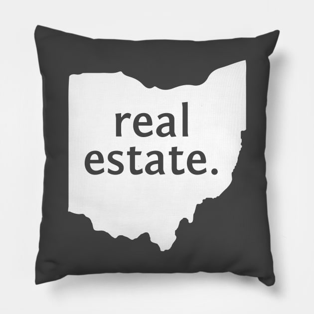 Ohio State Real Estate T-Shirt Pillow by Proven By Ruben