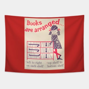 Books Are Arranged Tapestry