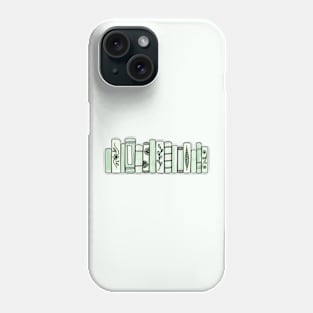 Green Pastel Books Phone Case