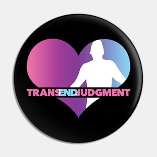 TransEndJudgment - Multicolor Heart Pin