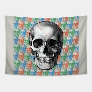 RGB Skulls Tapestry