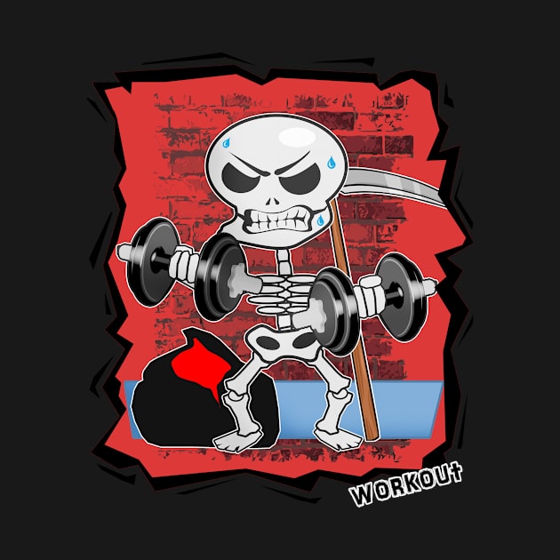 14 Workout Skeleton Skull Bones by ChuyDoesArt