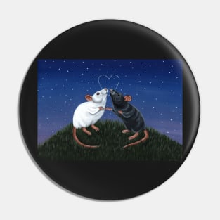 Mice at Night Pin