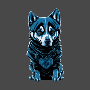 Kawaii Sci Fi Cartoon Dog Design T-Shirt