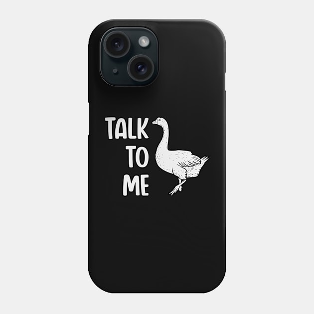 Talk to me bird (mono) Phone Case by nickbeta