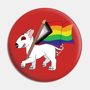 Rainbow Pride Dog Team Member Pin