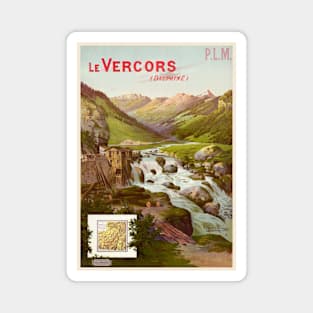 Le Vercors France Vintage Poster 1898 Magnet