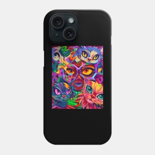 Abstract Cat Phone Case