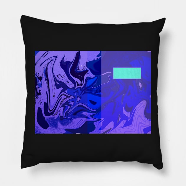 Purple Swirl and name tag Pillow by KO-of-the-self