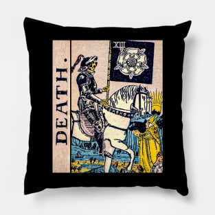 Death Tarot Card Pillow