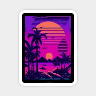 Vaporwave Dreams - Aesthetic Delights Magnet