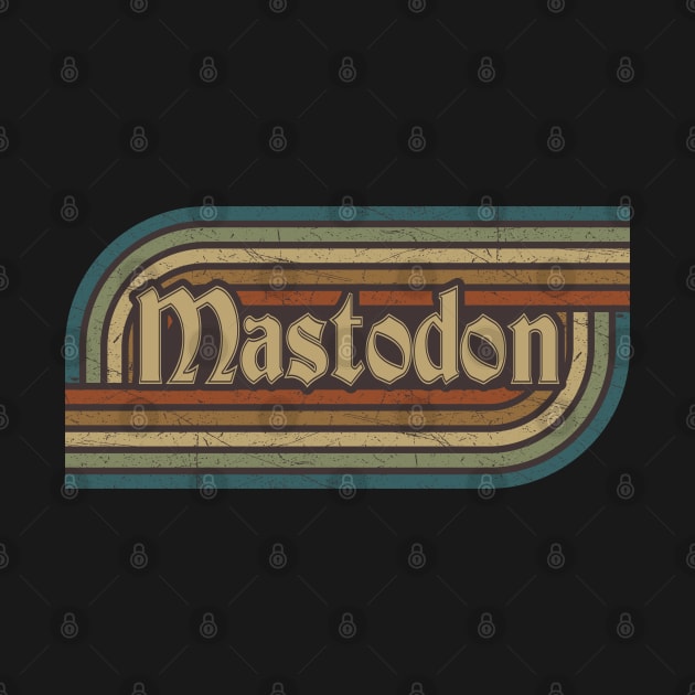 Mastodon Vintage Stripes by paintallday