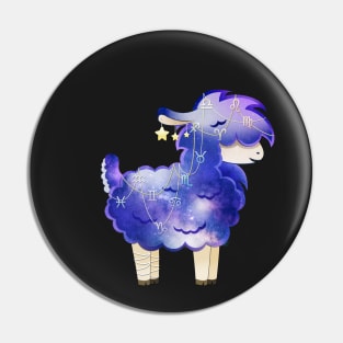 Zodiac Alpaca Pin