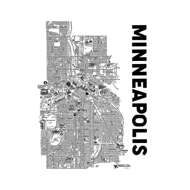 Minneapolis Map by fiberandgloss