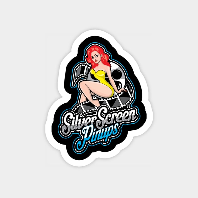 SSP Logo Redhead Magnet by Silver Screen Pinups
