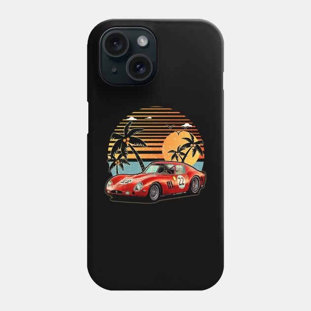 Ferrari 250 GTO 1962 car sunset Phone Case by JocelynnBaxter