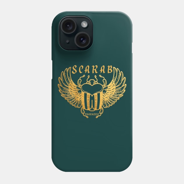 Pharaonic Scarab: Ancient Egypt Phone Case by Da Vinci Feather