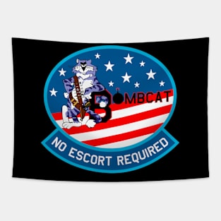 F-14 Tomcat - Bombcat - No Escort Required - Clean Style Tapestry