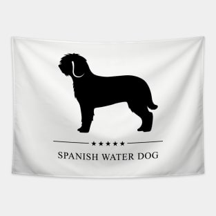 Spanish Water Dog Black Silhouette Tapestry