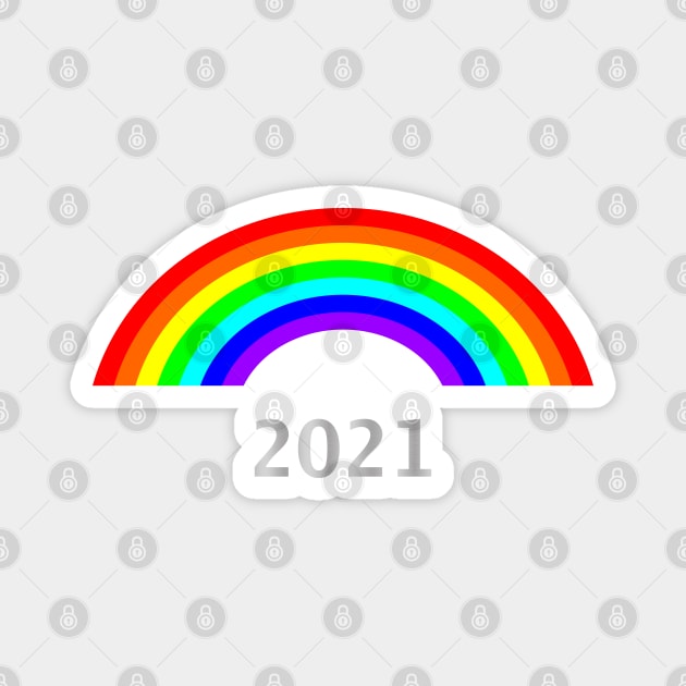 Small Rainbow 2021 Magnet by ellenhenryart