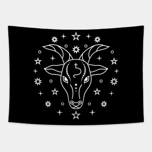 Capricorn Zodiac Emblem Astrogy Tapestry