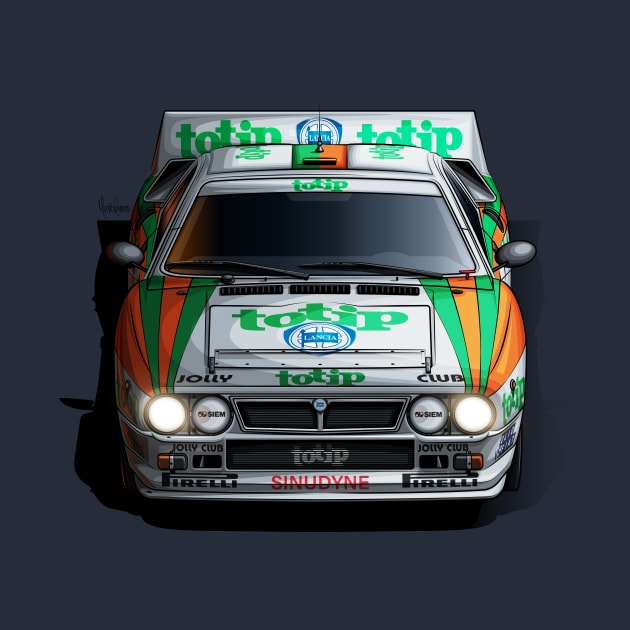 Lancia 037 Totip Group B - Illustration by Mario Ramos Rally Art