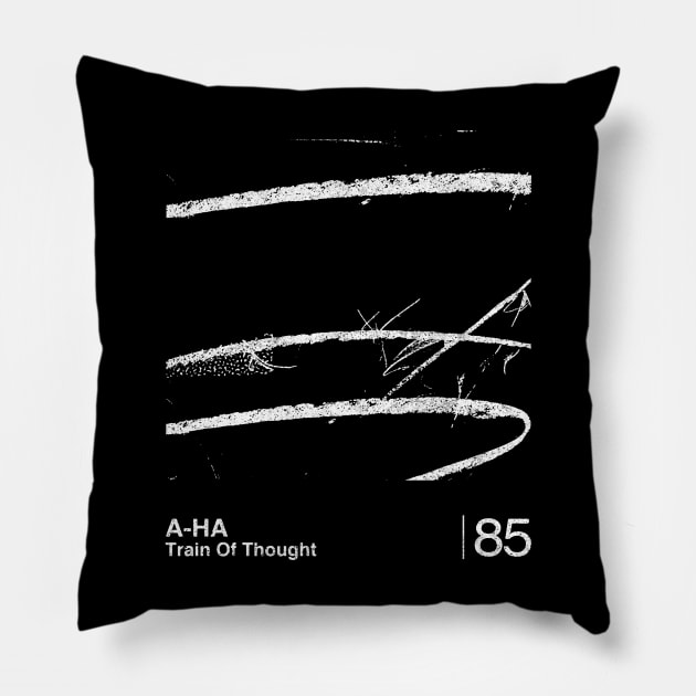 Train Of Thought / Minimalist Graphic Artwork Design Pillow by saudade