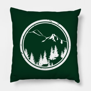 Mountain forest Pillow