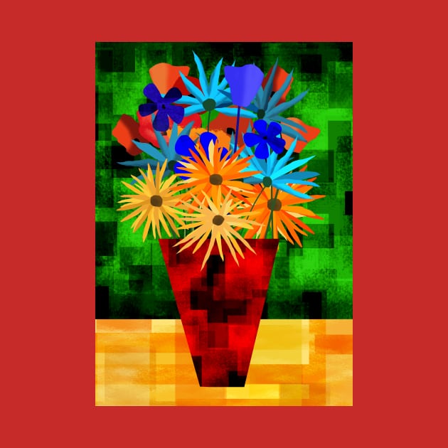 Vase of Flowers by Scratch