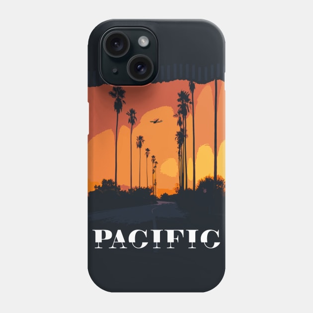 Pacific Sunset Design Phone Case by EvoFORMA