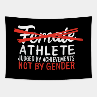 Female Athlete Sportswoman Empowerment Tapestry