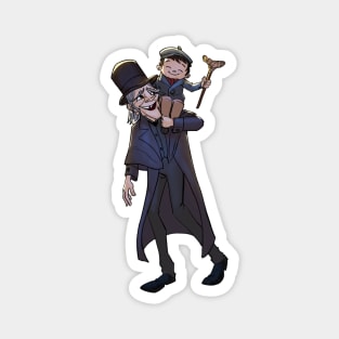 Ebenezer Scrooge & Tiny Tim Magnet