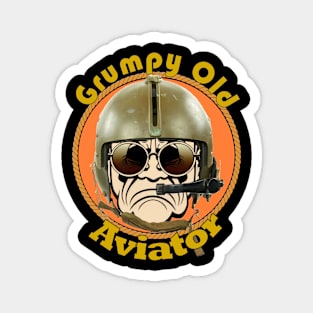 Grumpy Old Aviator Magnet