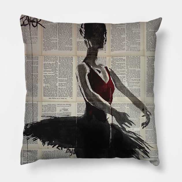 Poise and grace Pillow by Loui Jover 