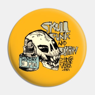 SKULL FUNK & DRAW Pin