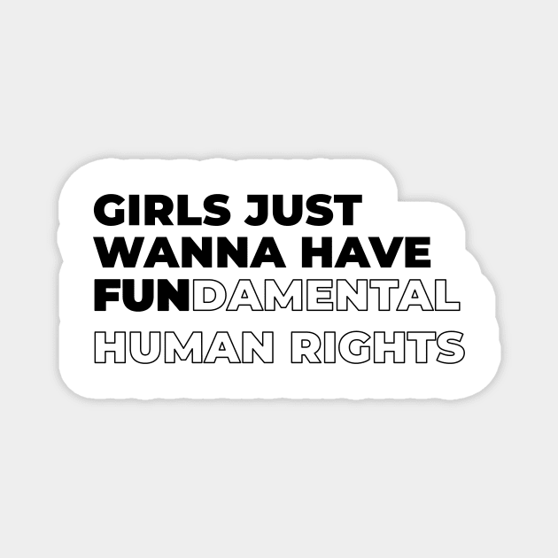 Women's Rights T-Shirt Pro Choice Feminist Human Tops Abortion Feminism T-Shirt Equal Rights Gift Laws off Body Magnet by Arnze