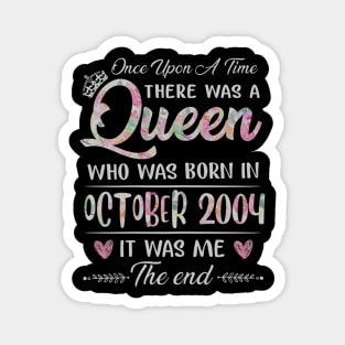 Girls 16th Birthday Queen October 2004 16 Years Old Magnet