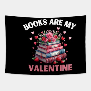 Funny Books Are My Valentine Library Book Reading Lovers Tapestry