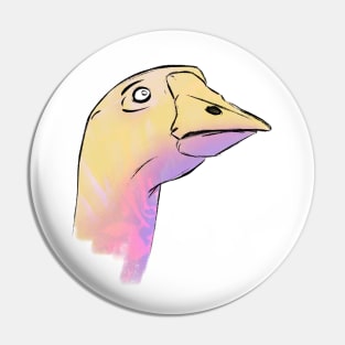 Terrified Goose Pin