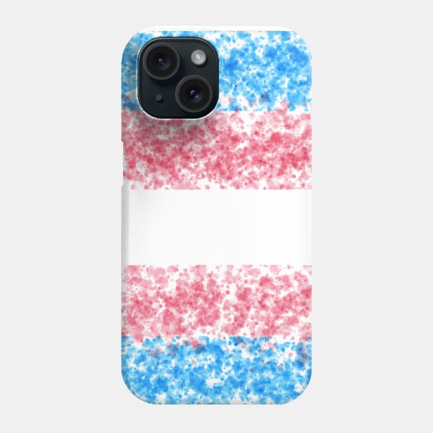 Trans Flag Painted Design Phone Case by PurposelyDesigned