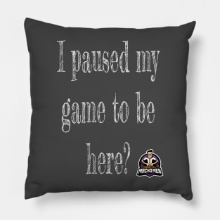 I paused my game to be here? Pillow