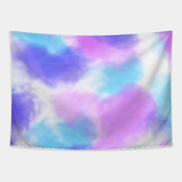 Tie dye Purple Groovy Tapestry by Trippycollage