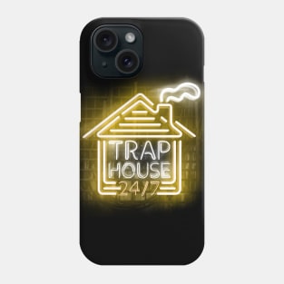 Trap House - Neon Yellow text Phone Case