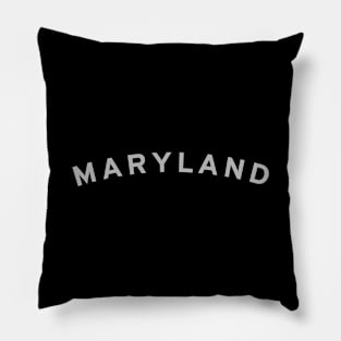 Maryland Typography Pillow