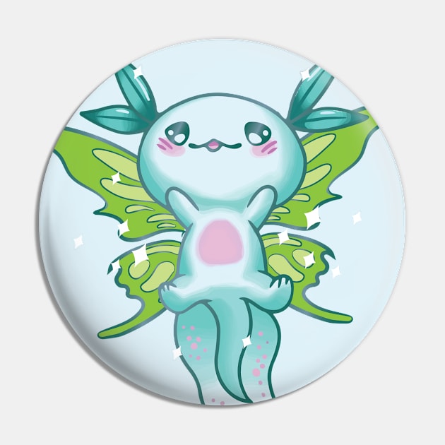 Fairycore Aesthetic Cute kawaii Fairy Axolotl Pin by Alex21